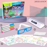 3D LED Luminous blackboard drawing