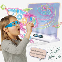 3D LED Luminous blackboard drawing