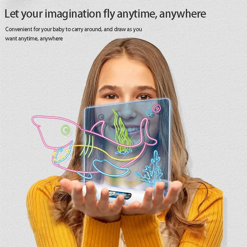 3D LED Luminous blackboard drawing