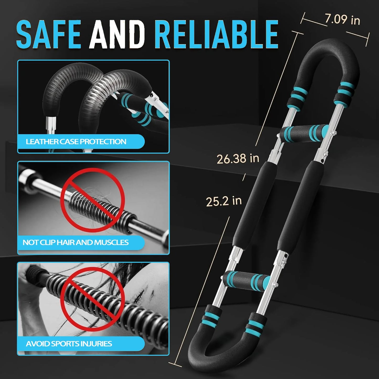Twister Arm Trainer - Adjustable Chest Workout Equipment and Grip Strength Trainer for Men