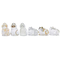 Transparent Cat Hair Storage Box Pendant Keychain