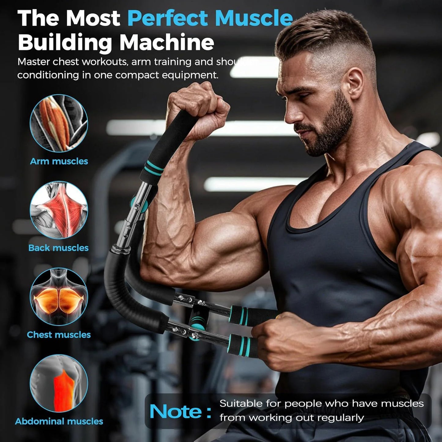 Twister Arm Trainer - Adjustable Chest Workout Equipment and Grip Strength Trainer for Men