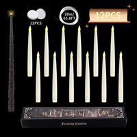 Halloween Floating LED Candles with Magic Wand – Flameless Decor
