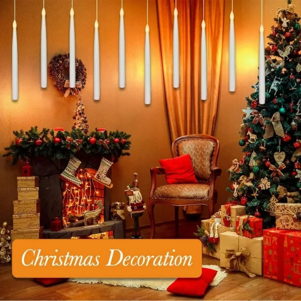 Halloween Floating LED Candles with Magic Wand – Flameless Decor